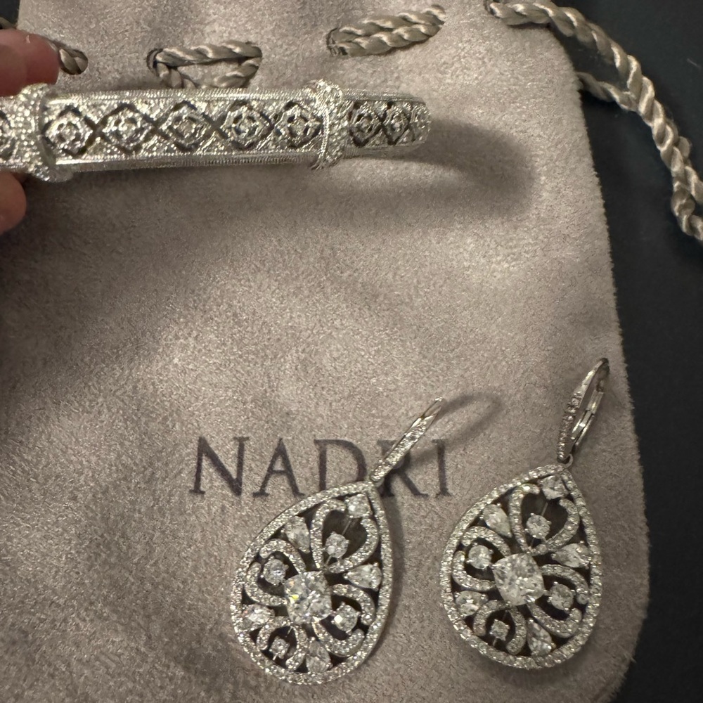 Nadri Earrings and Bracelet